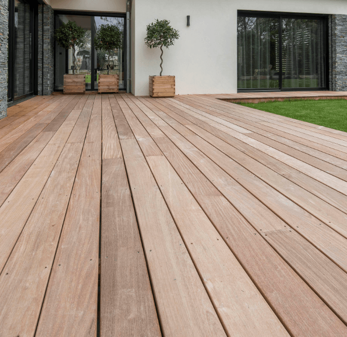 terrasse en bois extérieur
